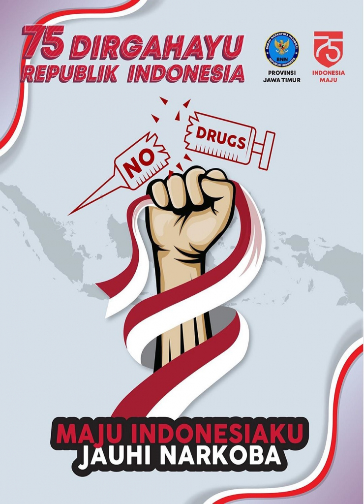 75 Dirgahayu Republik Indonesia, Maju Indonesiaku Jauhi Narkoba