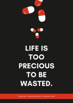 LIFE IS TOO PRECIOUS TO BE WASTED