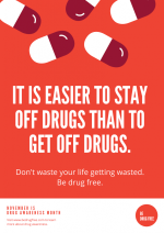 IT IS EASIER TO STAY OFF DRUGS THAN TO GET OFF DRUGS